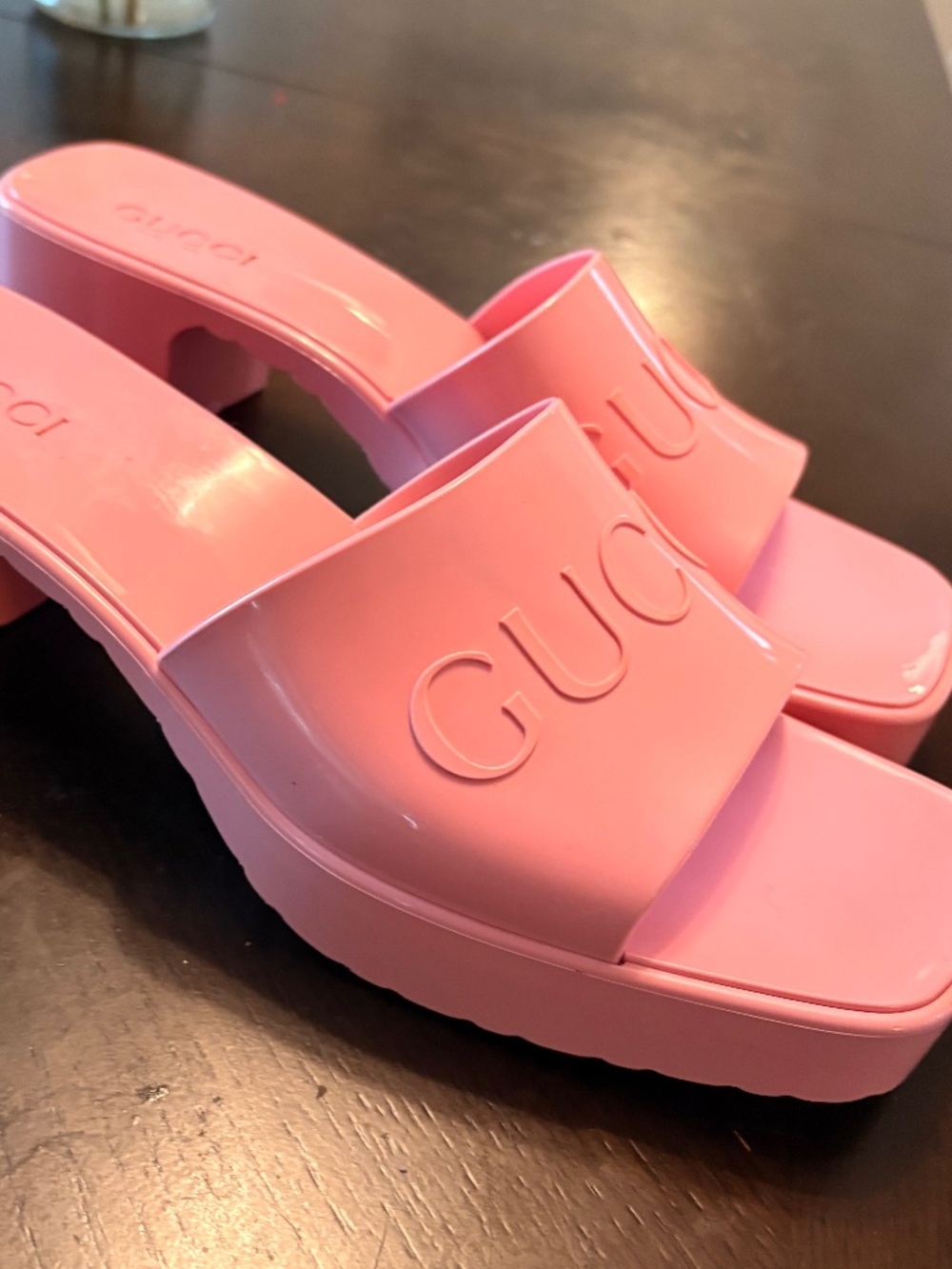 Gucci Wmns 60mm Slide Sandal 'Wild Rose'